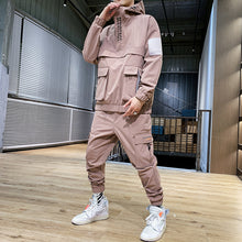 Load image into Gallery viewer, 2020 Workwear jacket men's Hooded Jacket+Pants 2PC Sets baseball loose Pullover coat & Long Pants Mens Clothing