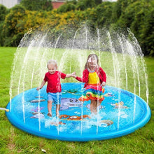 Load image into Gallery viewer, 170cm Inflatable Spray Water Cushion Summer Kids Play Water Mat Lawn Games Pad Sprinkler Play Toys Outdoor Tub Swiming Pool
