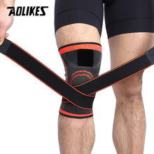 Load image into Gallery viewer, AOLIKES 1PCS 2019 Knee Support Professional Protective Sports Knee Pad Breathable Bandage Knee Brace Basketball Tennis Cycling
