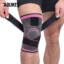 Load image into Gallery viewer, AOLIKES 1PCS 2019 Knee Support Professional Protective Sports Knee Pad Breathable Bandage Knee Brace Basketball Tennis Cycling
