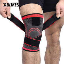 Load image into Gallery viewer, AOLIKES 1PCS 2019 Knee Support Professional Protective Sports Knee Pad Breathable Bandage Knee Brace Basketball Tennis Cycling
